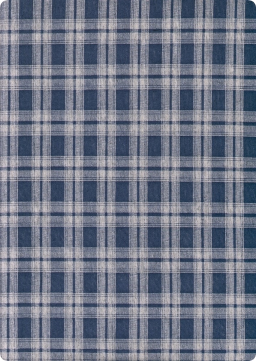 Büyük ekose knitted fabric print design