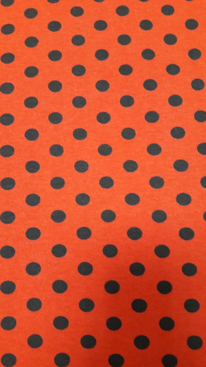 Siyah beş kuruş knitted fabric print design