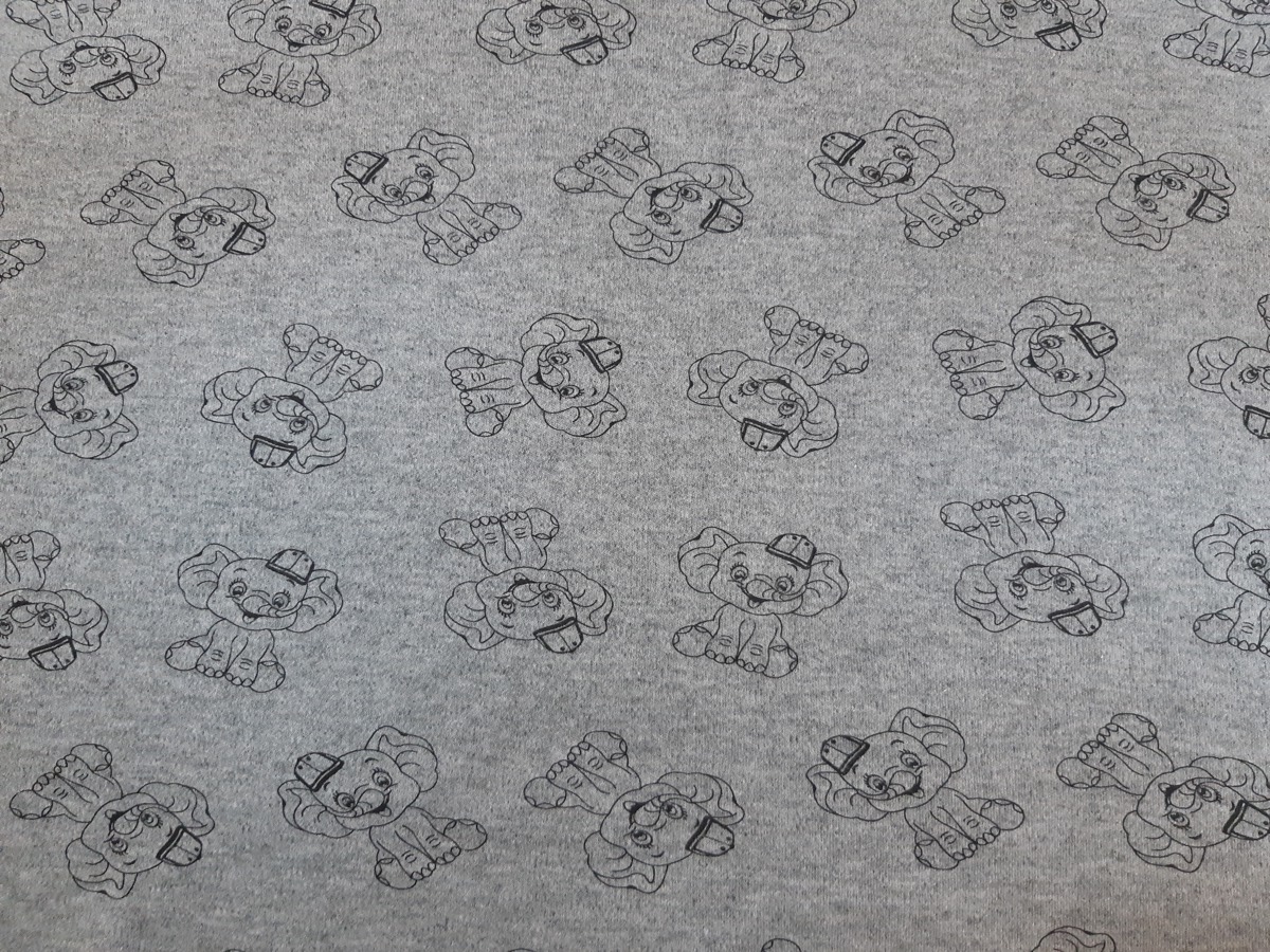 Fil knitted fabric print design