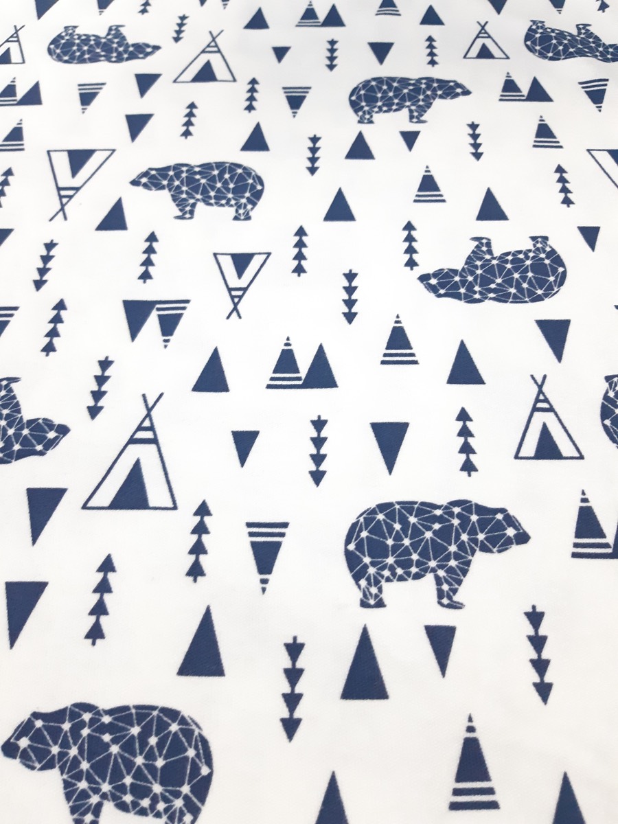 Azgın ayı knitted fabric print design