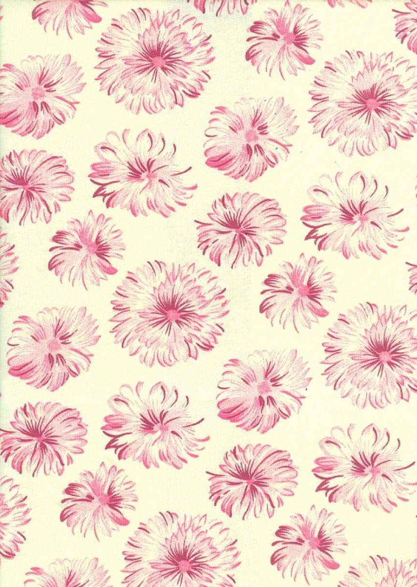 Papatya gül damarı knitted fabric print design
