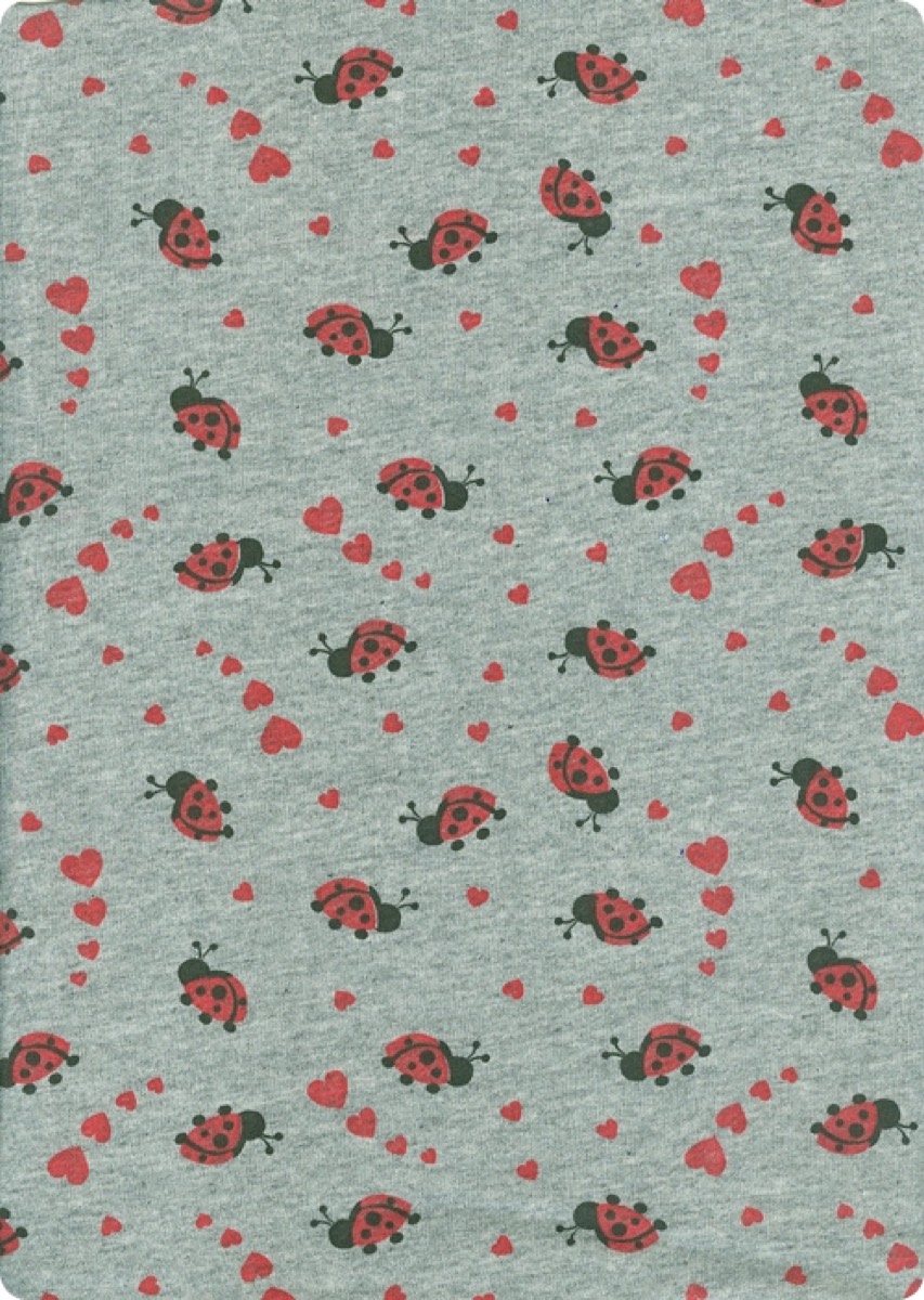 Uğur böceği knitted fabric print design