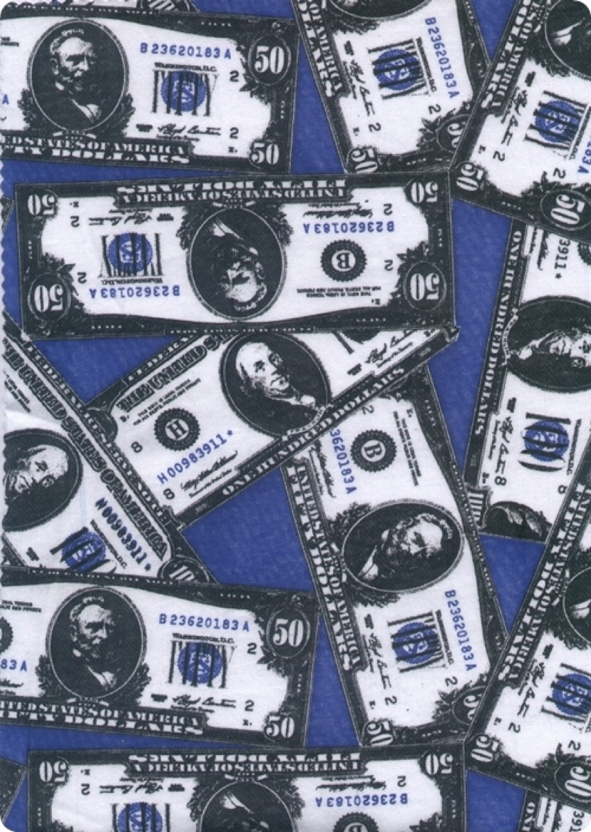 Dolar knitted fabric print design