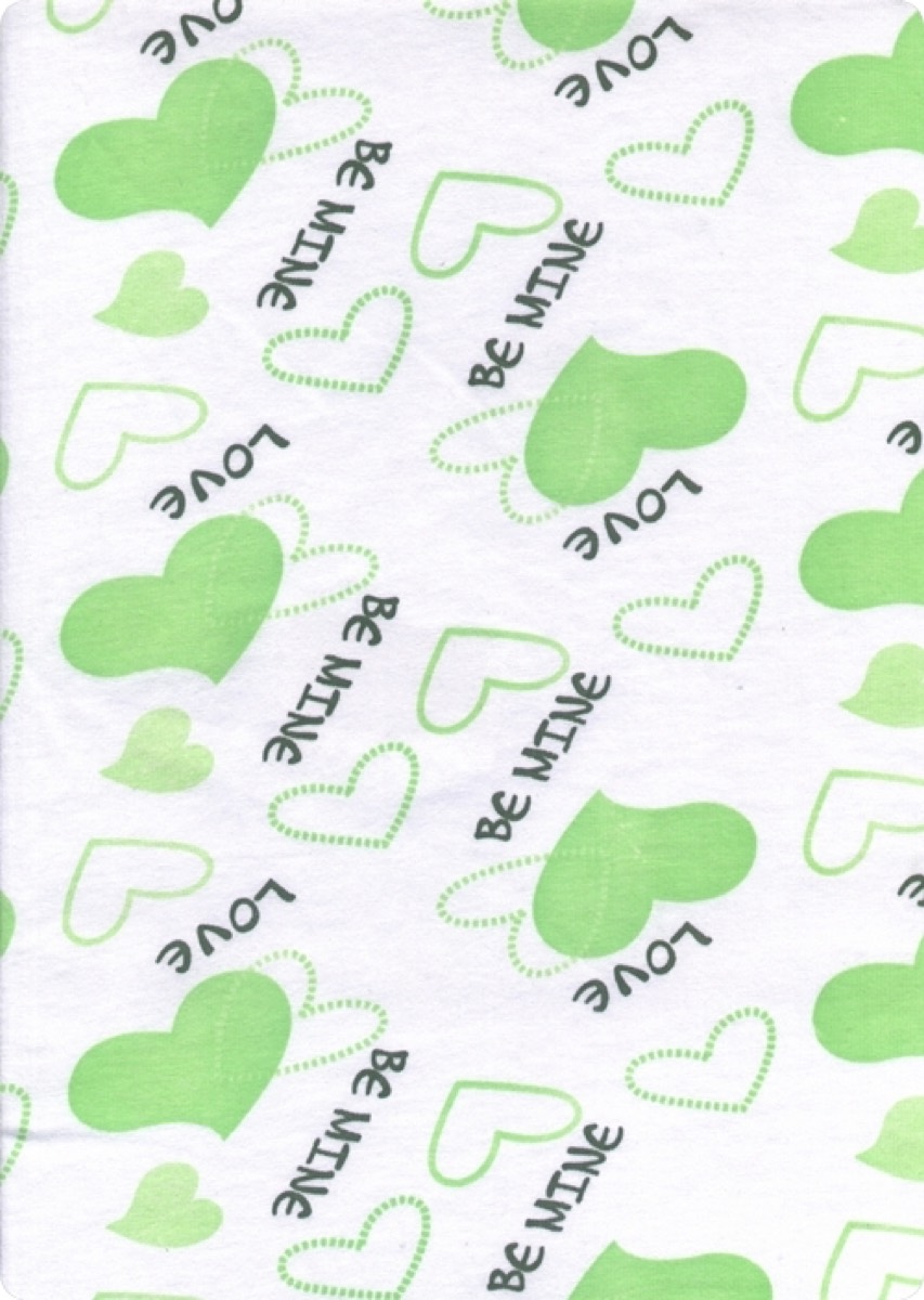 Be mine knitted fabric print design