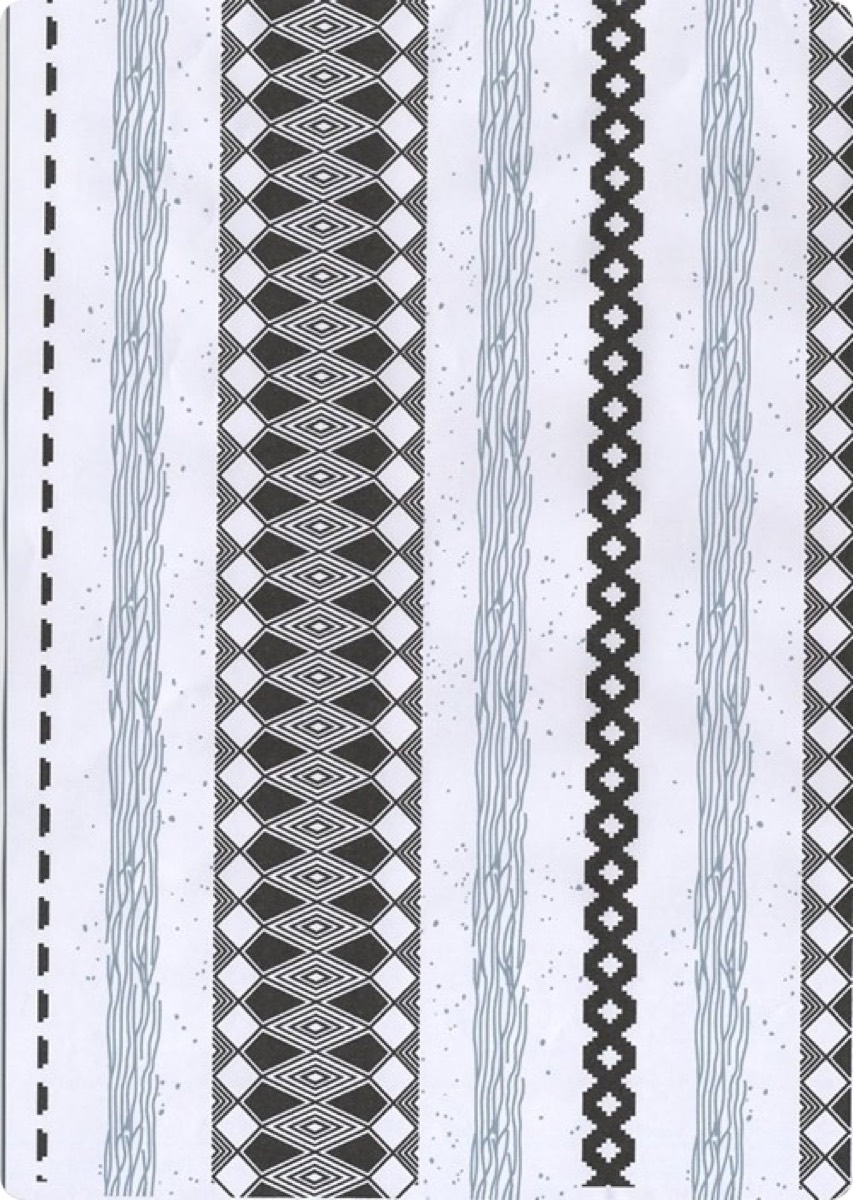 Zincirli knitted fabric print design