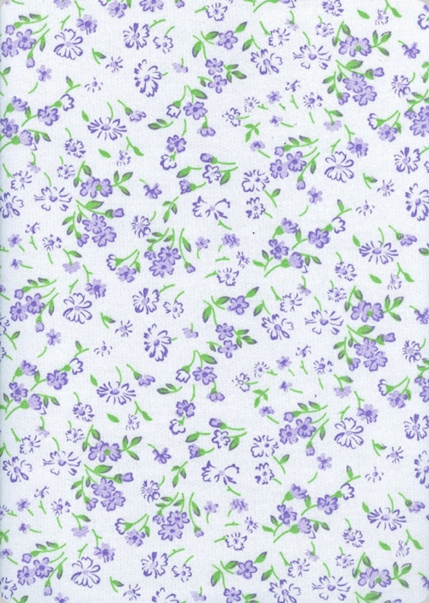 Sümbül dalı knitted fabric print design