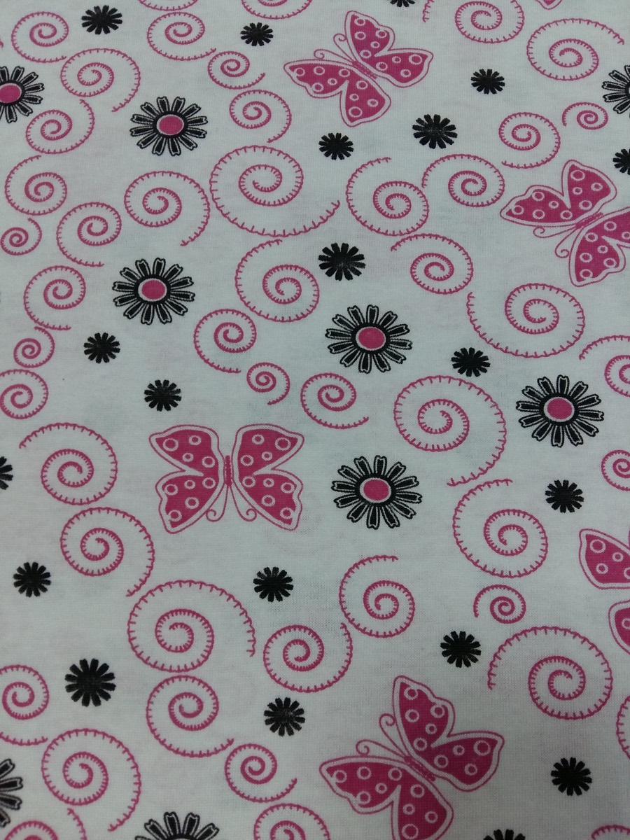 Kelebek knitted fabric print design