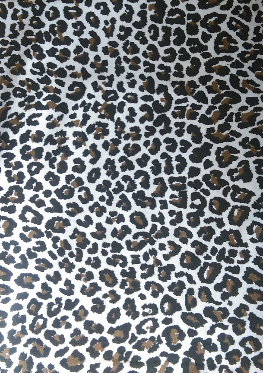 Büyük leopar knitted fabric print design