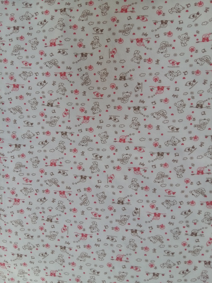 Balıklı ayı knitted fabric print design