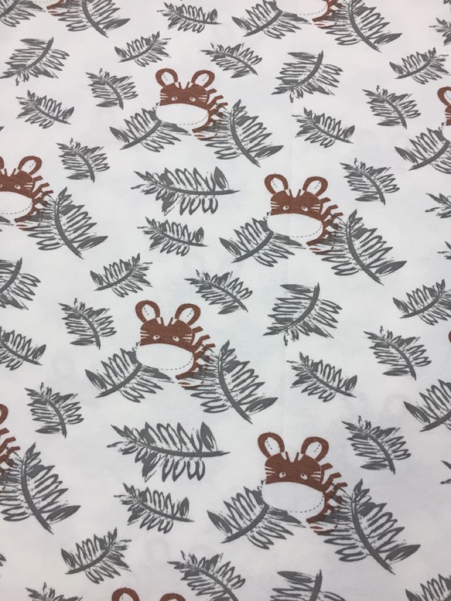 Dallı knitted fabric print design