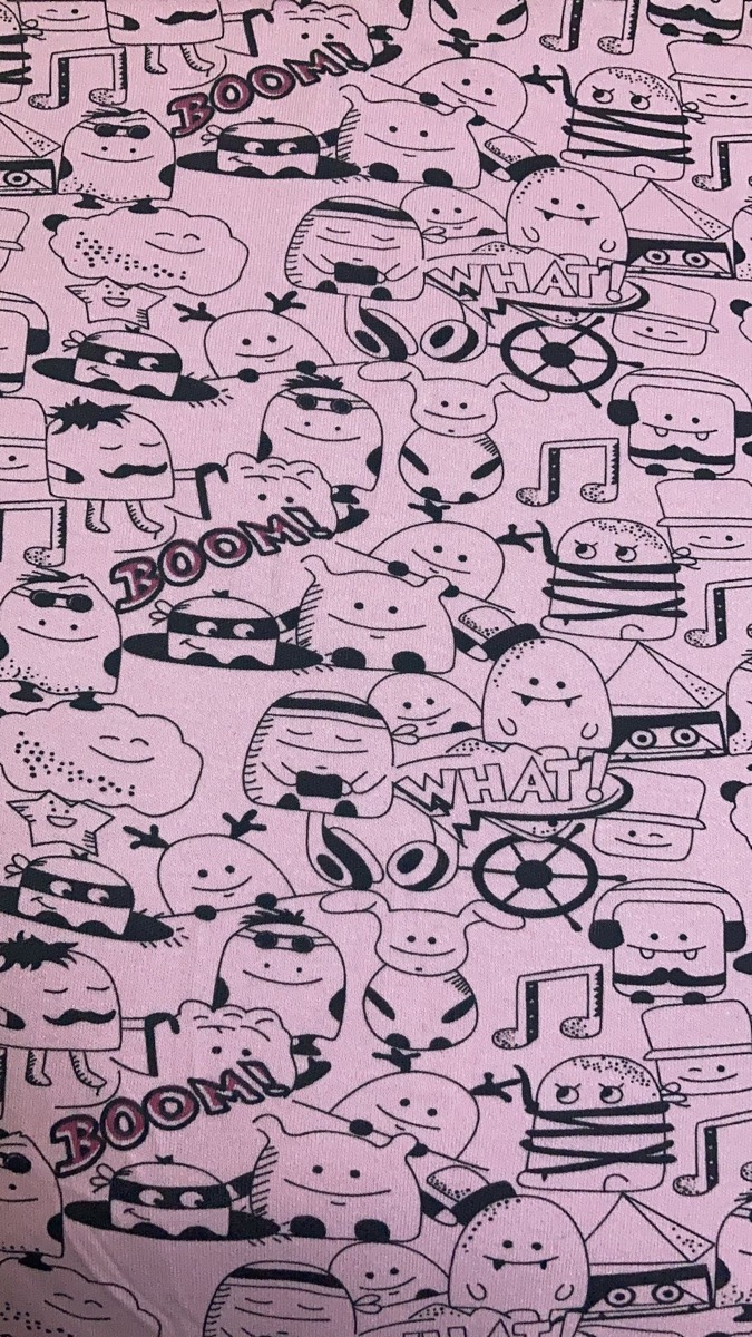 Bomi knitted fabric print design