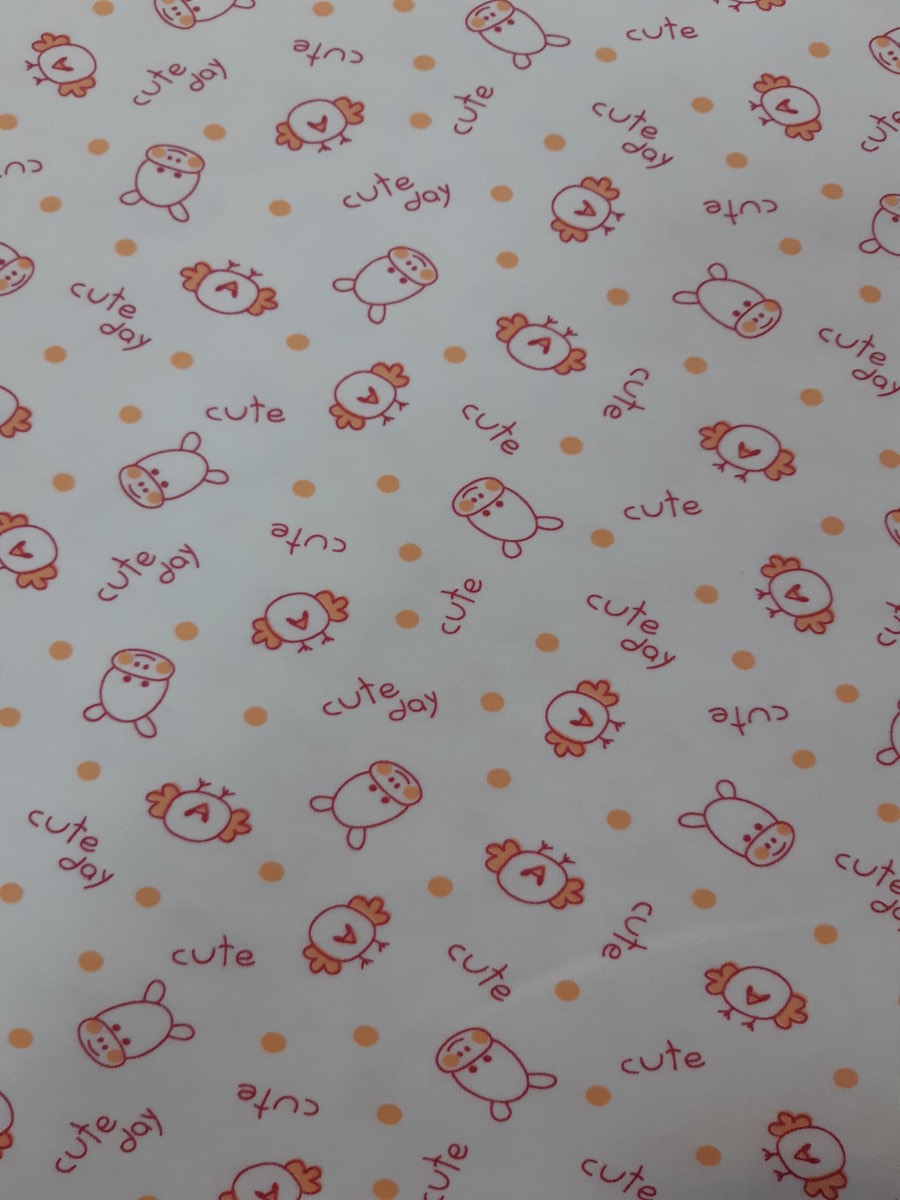 Cute doy knitted fabric print design