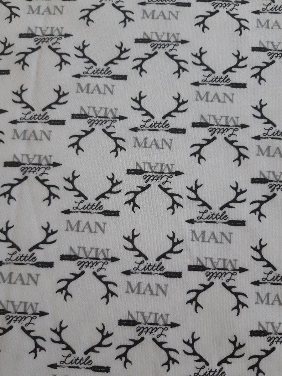 Man knitted fabric print design