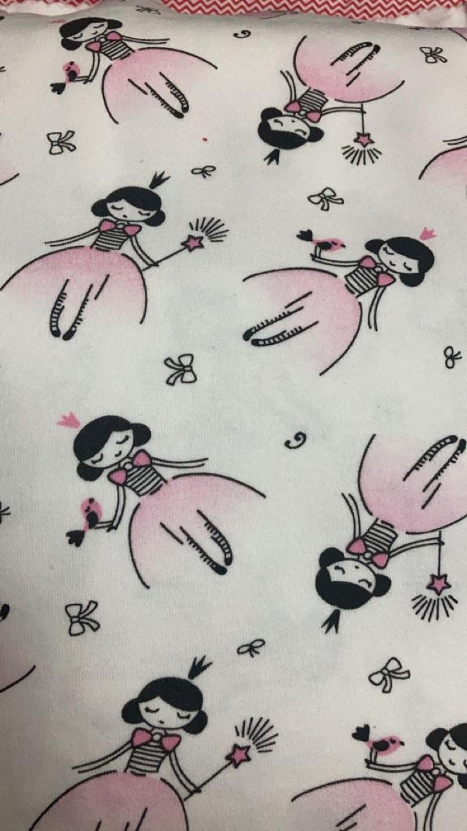 Barbi bebek knitted fabric print design