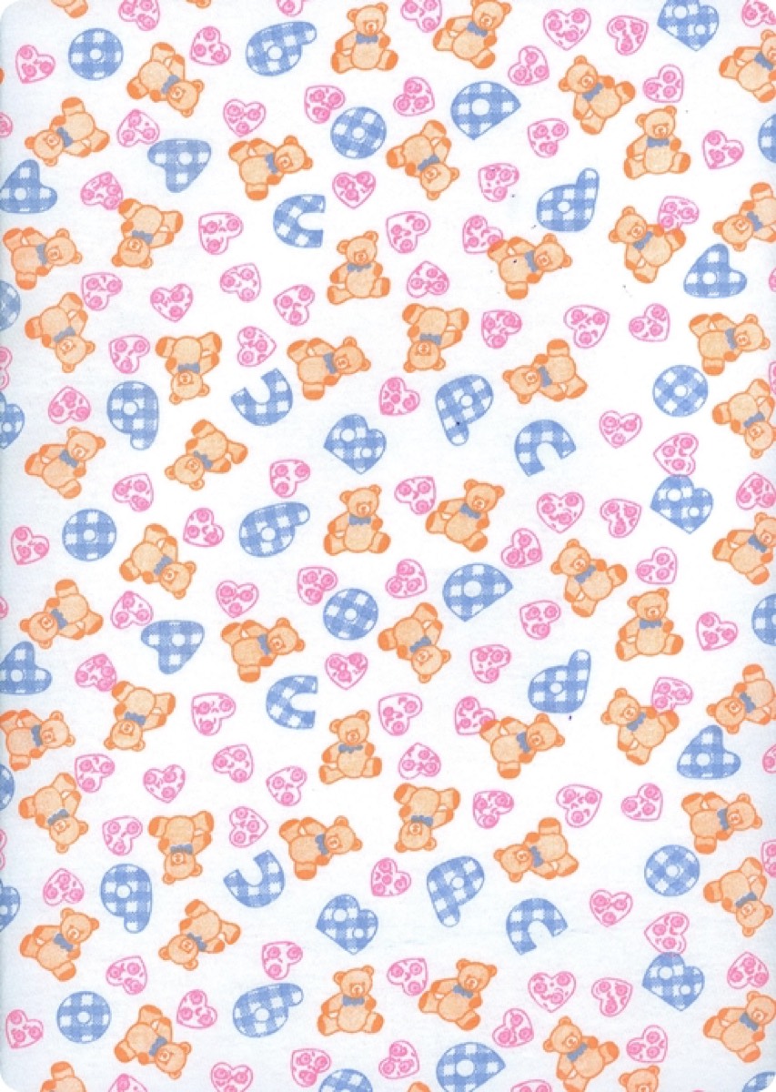Ayıcık knitted fabric print design