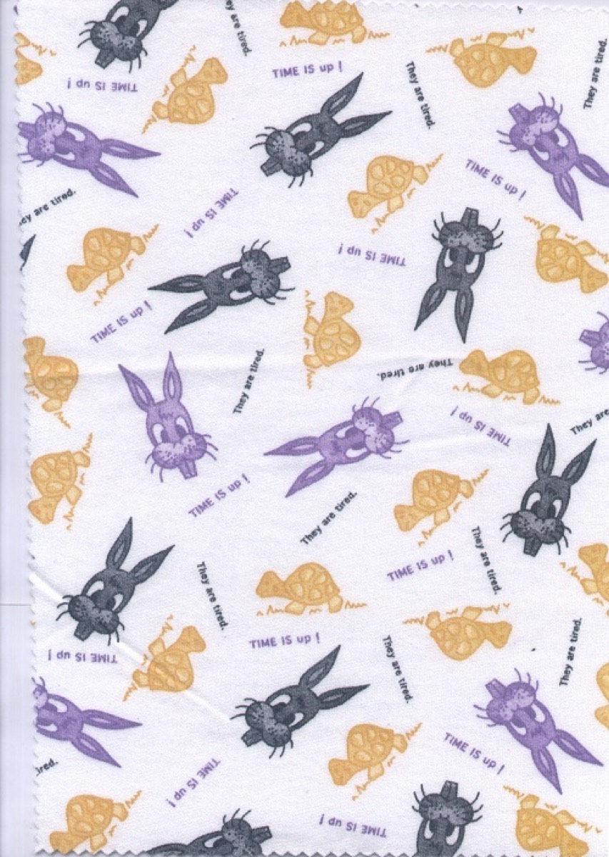 Tavşan knitted fabric print design