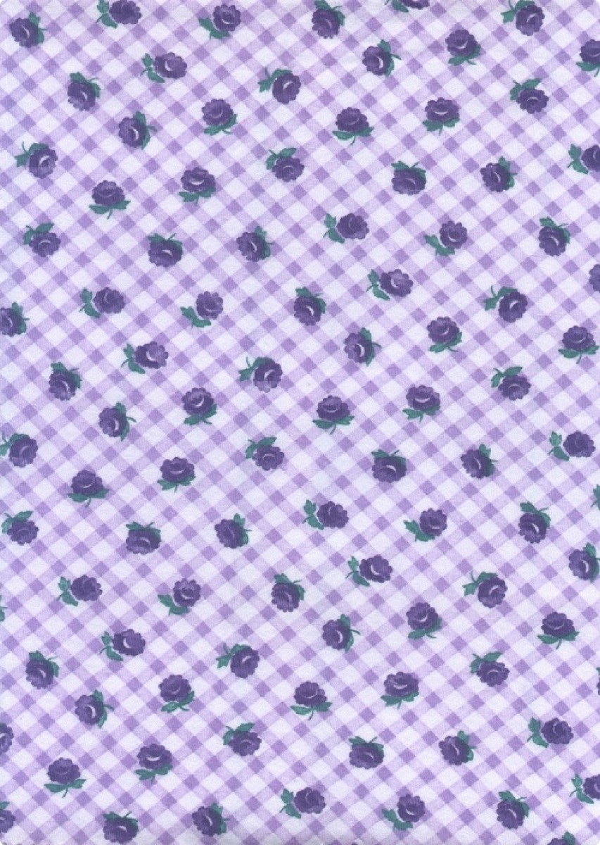 Kareli güller knitted fabric print design