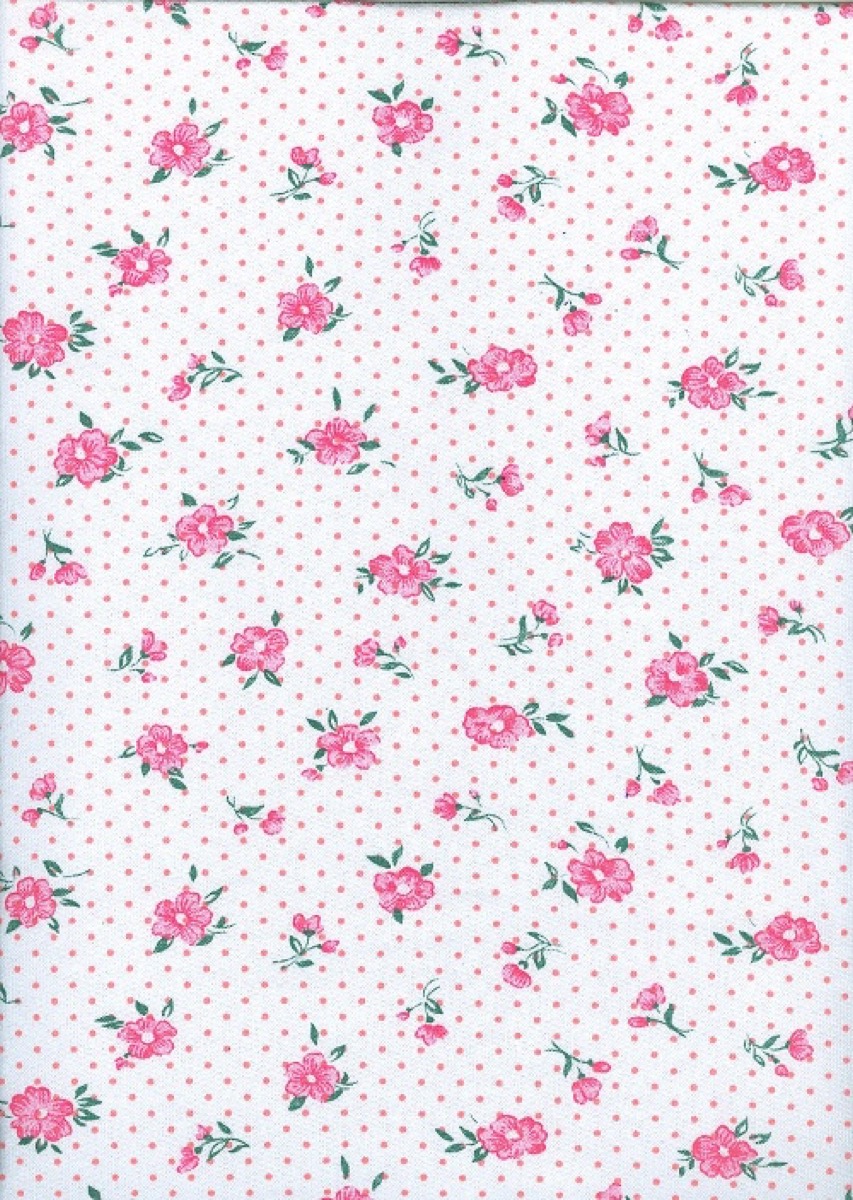 Puanlı çiçek knitted fabric print design