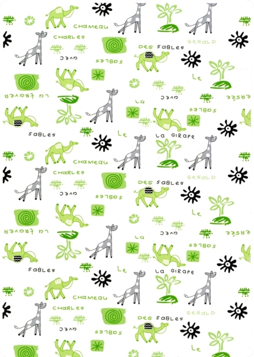 Develi knitted fabric print design