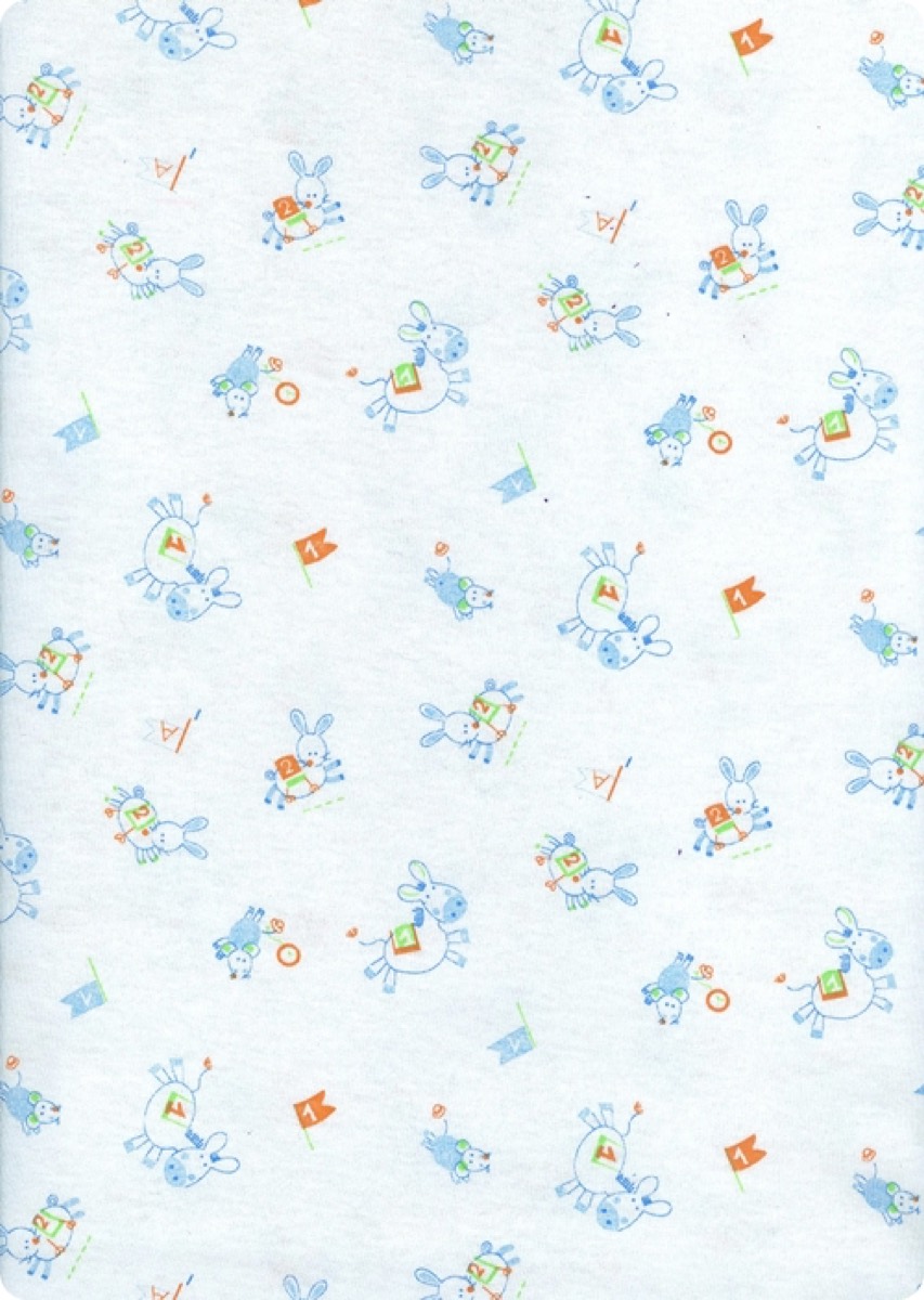 Küçük hayvanlar knitted fabric print design