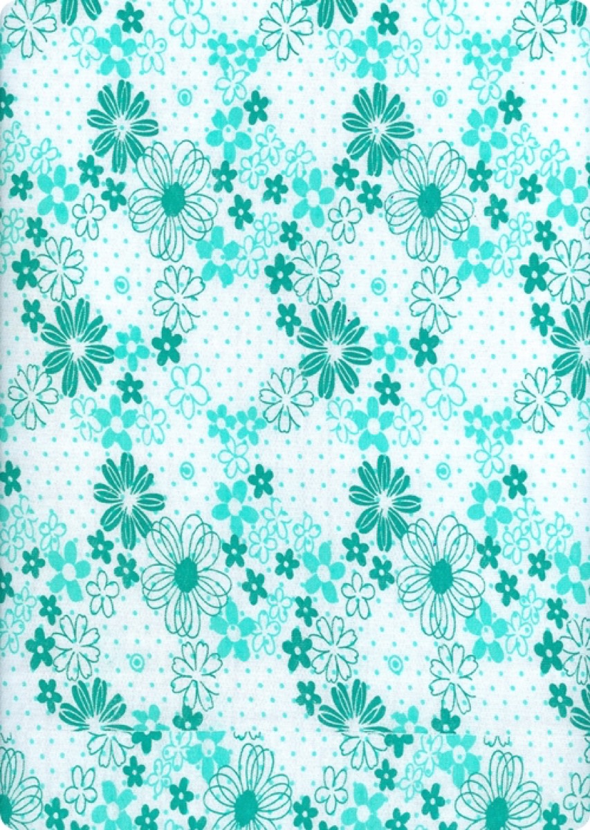 Puanlı papatya knitted fabric print design