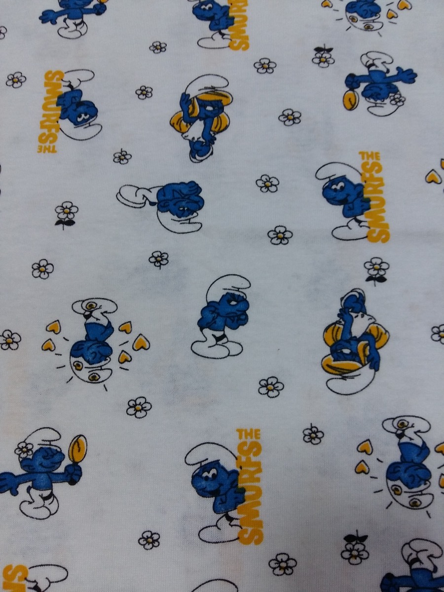 Şirinler knitted fabric print design