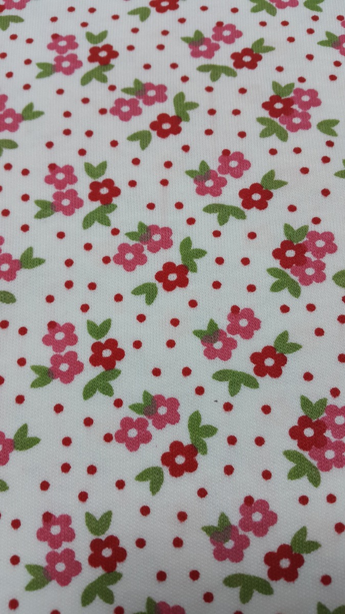 Kır çiçeği knitted fabric print design