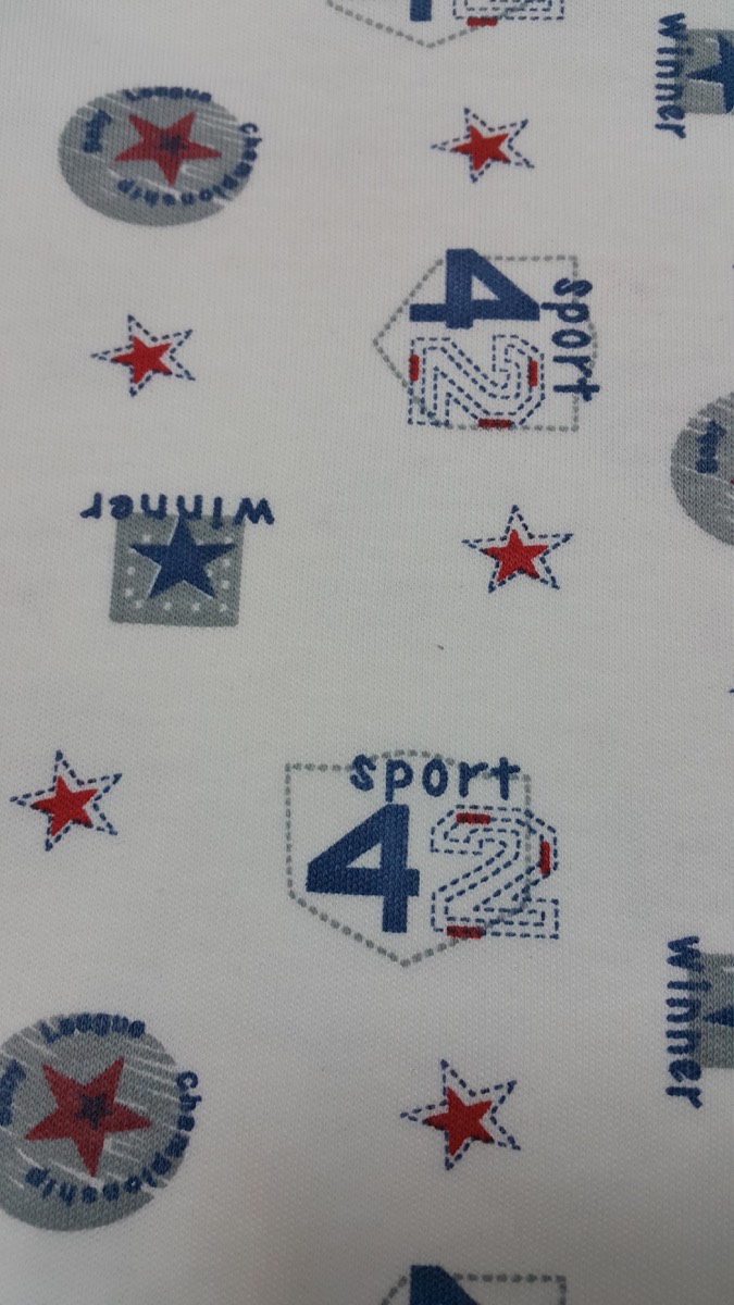 Sport 42 knitted fabric print design