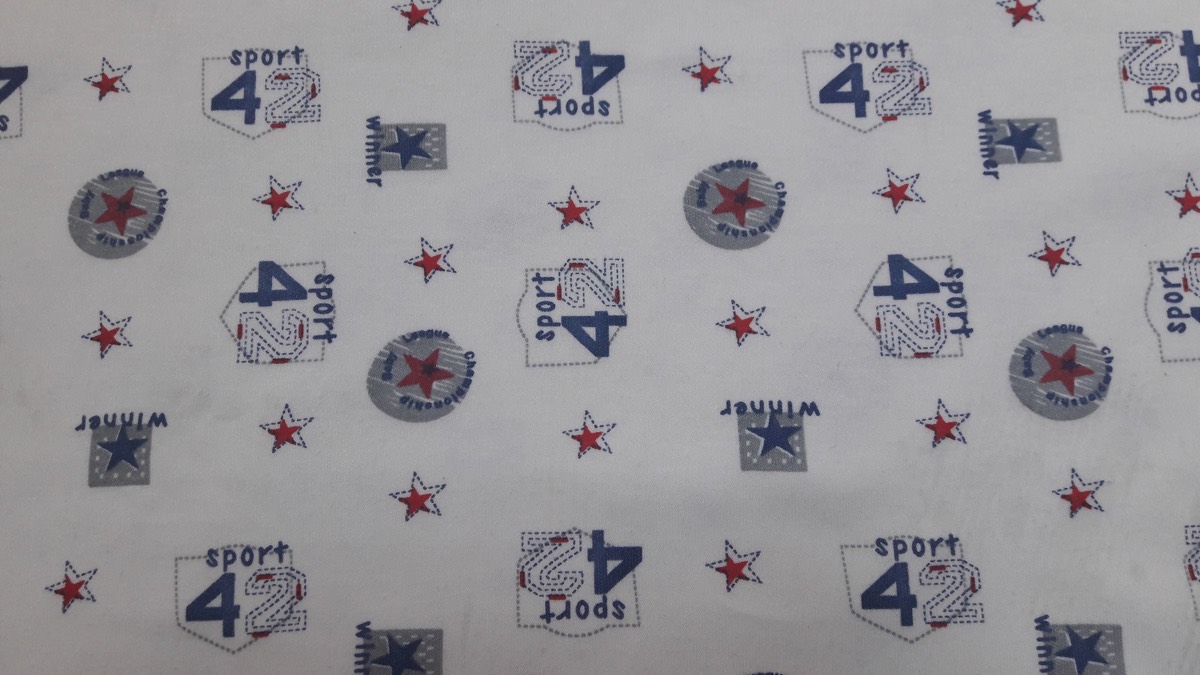 Sport knitted fabric print design