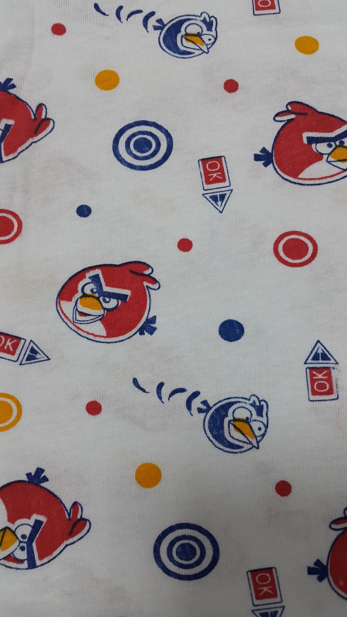Kızgın kuşlar knitted fabric print design