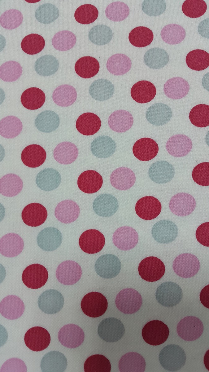 Üçlü puan knitted fabric print design