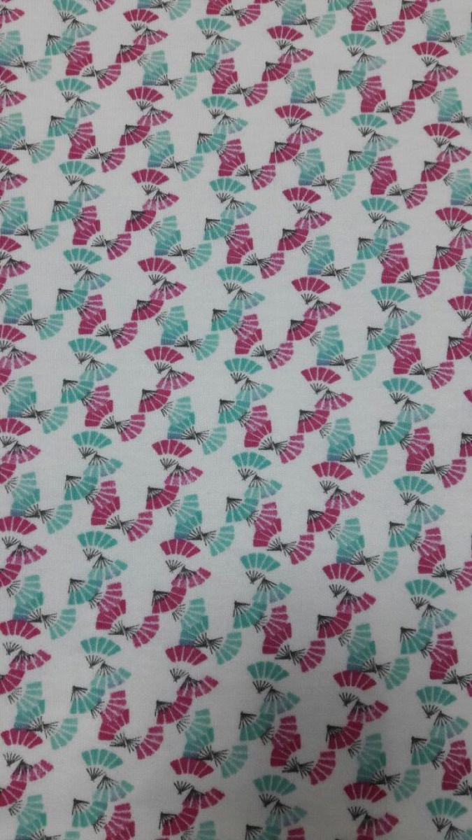 Yelpaze knitted fabric print design