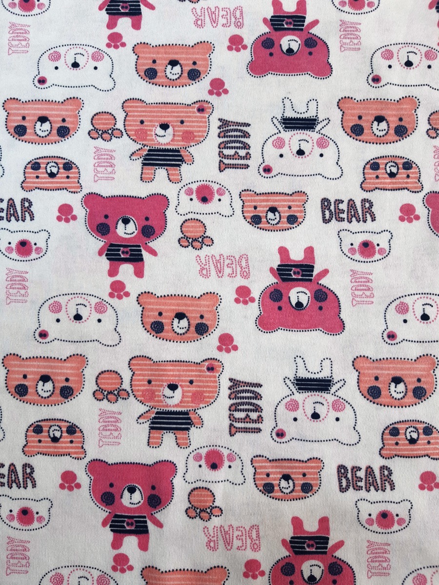 Ayılar knitted fabric print design