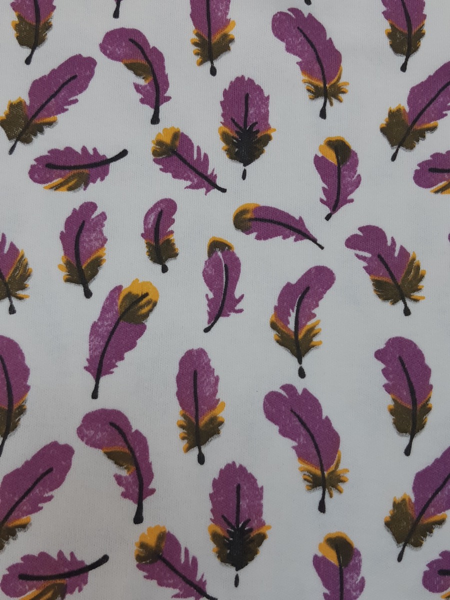 Kuş kanadı knitted fabric print design