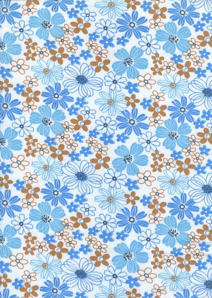 Karışık çiçek knitted fabric print design