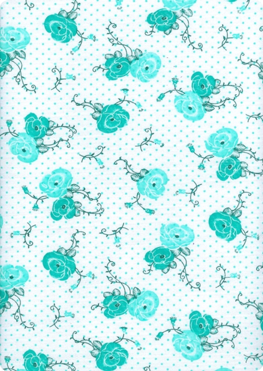 Puanlı gül knitted fabric print design