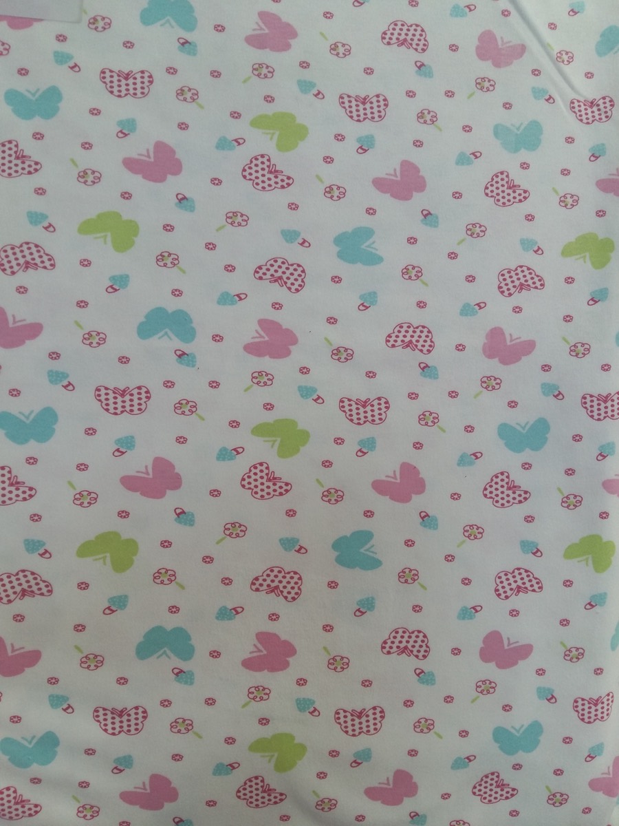 Kelebekli knitted fabric print design