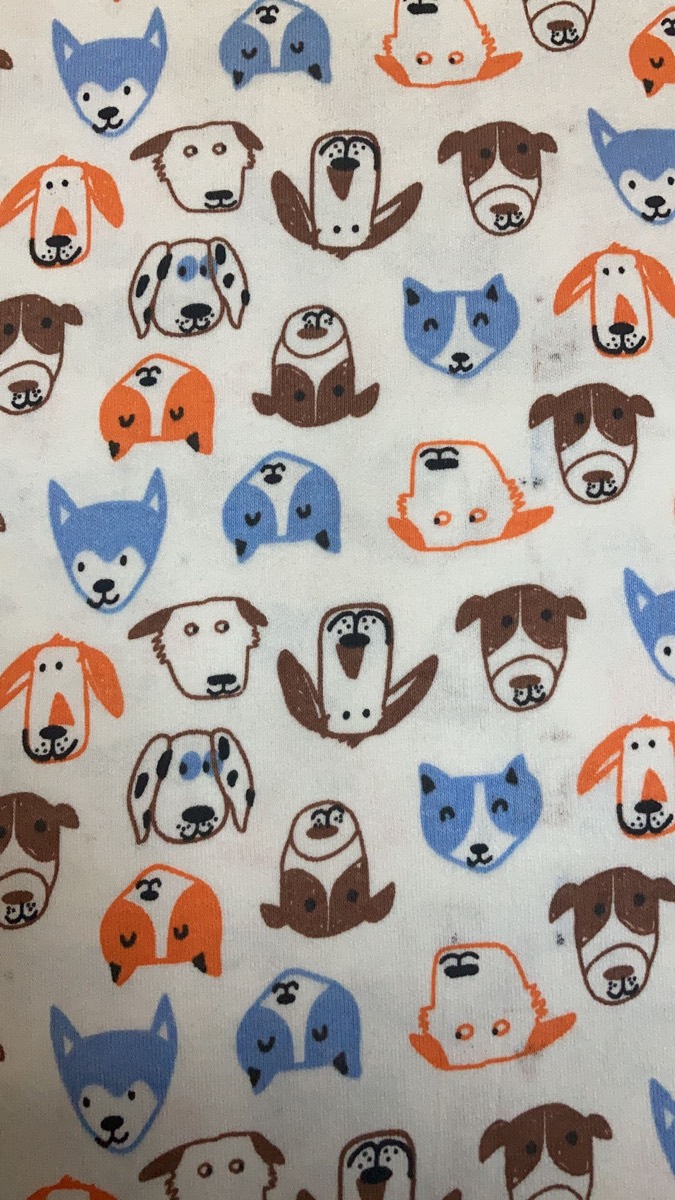Hayvan fügürleri knitted fabric print design